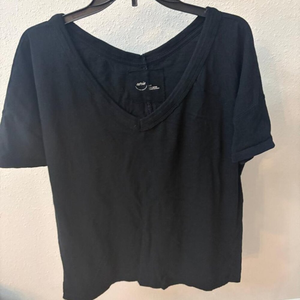 Aerie Oversized V-Neck Boyfriend Shirt